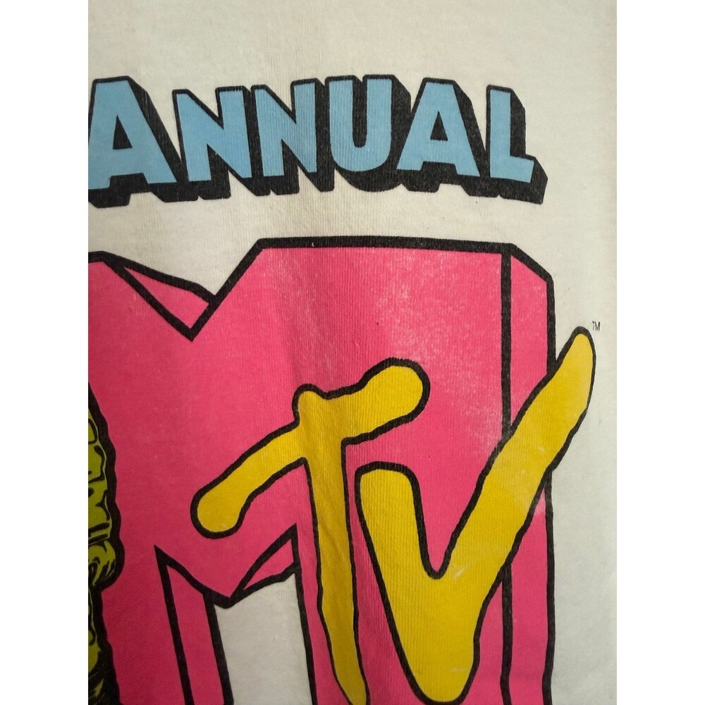 Men’s MTV 1st Annual Video Music Awards Show White T-Shirt Size X-large - Picture 3 of 5